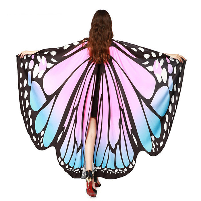 Printed Chiffon Butterfly Beach Towel