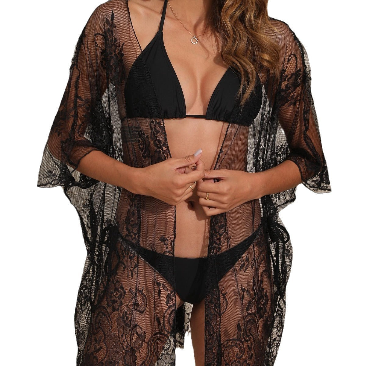 Transparent Black Bikini Cover-up