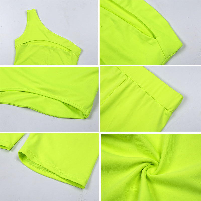 One-shoulder fitness set