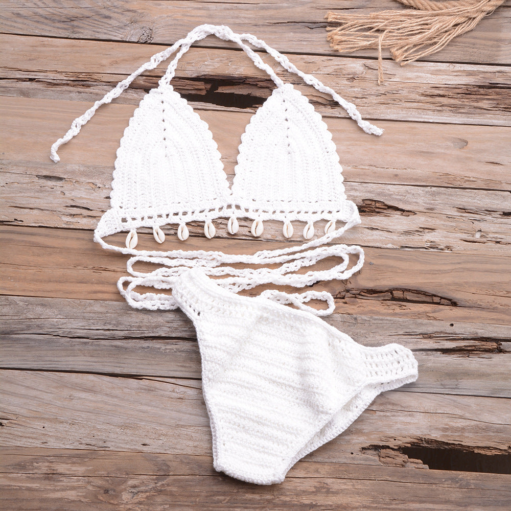 Hollow Shell Top Bikini