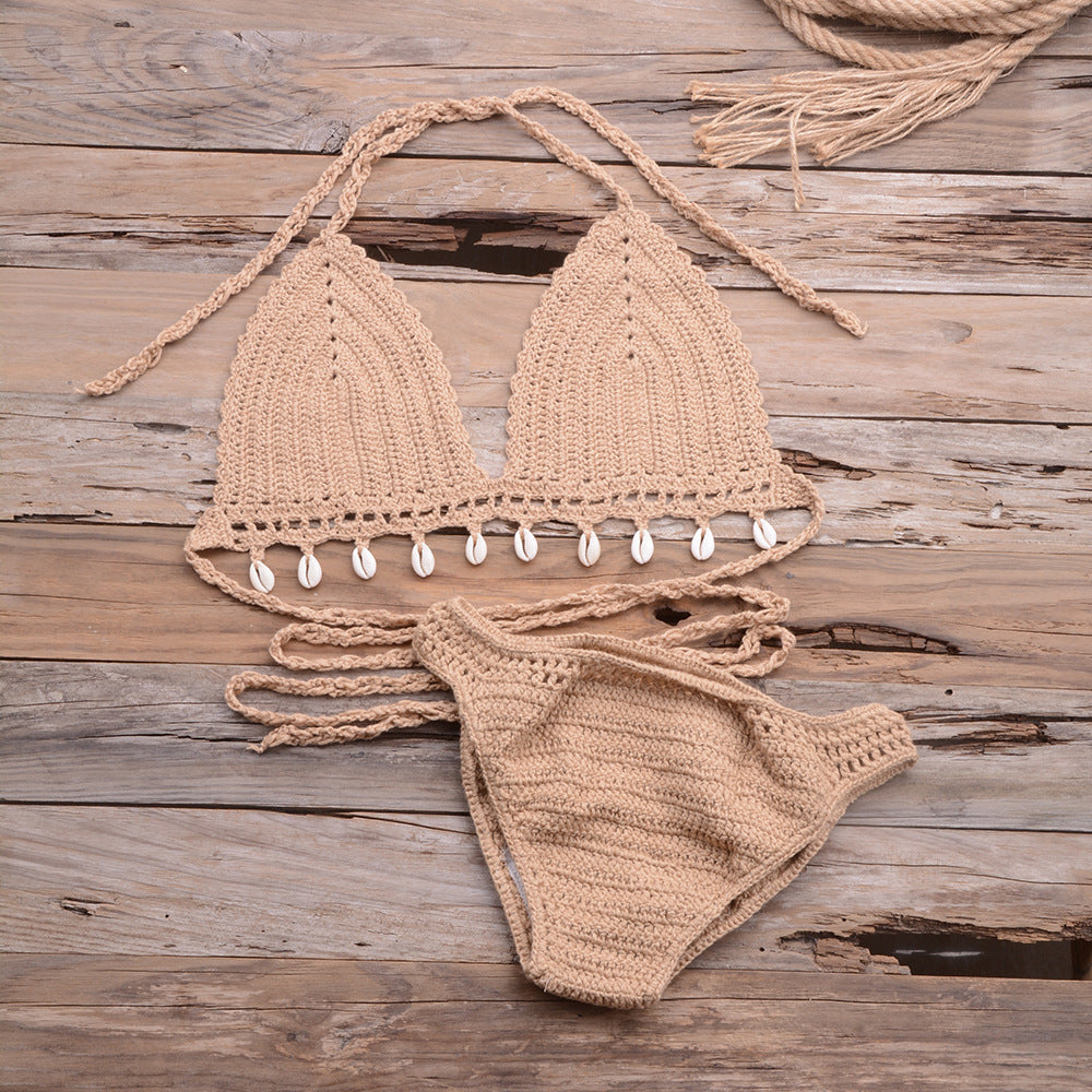 Hollow Shell Top Bikini