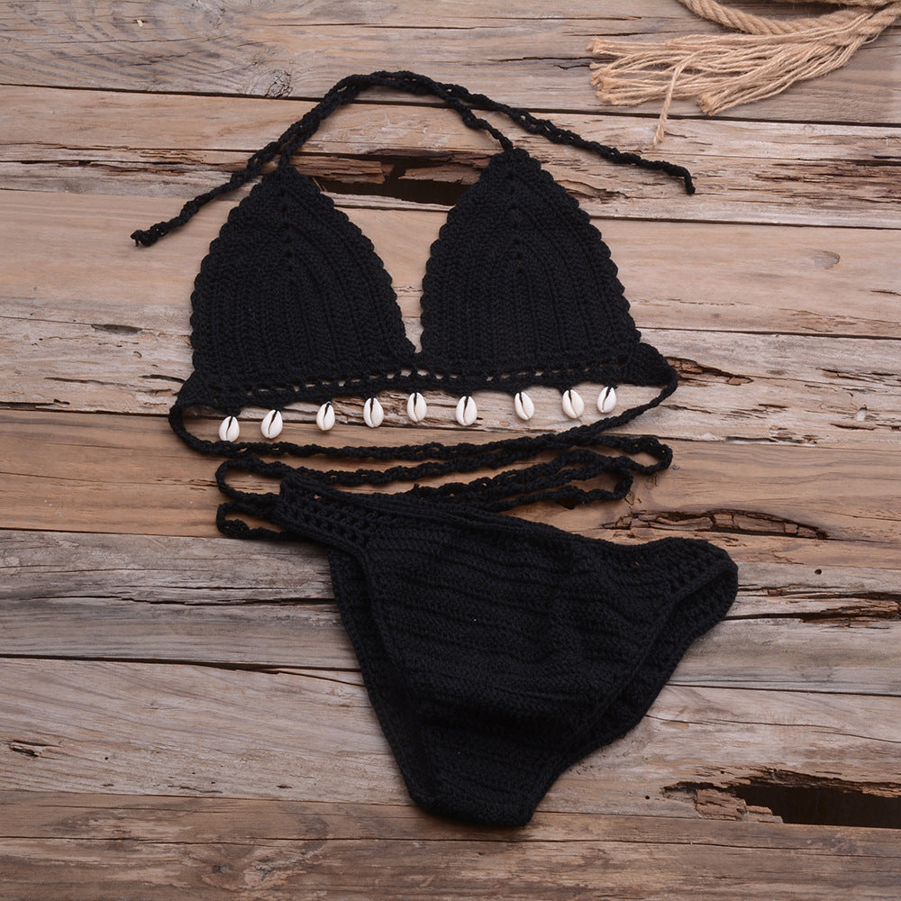 Hollow Shell Top Bikini