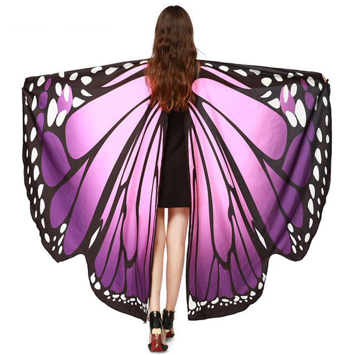 Printed Chiffon Butterfly Beach Towel