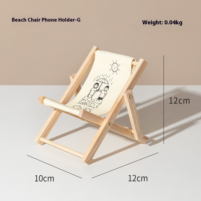 Beach Chair Mobile Phone Bracket Miniature Doll Accessories