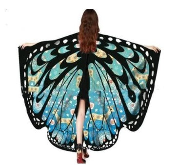 Printed Chiffon Butterfly Beach Towel