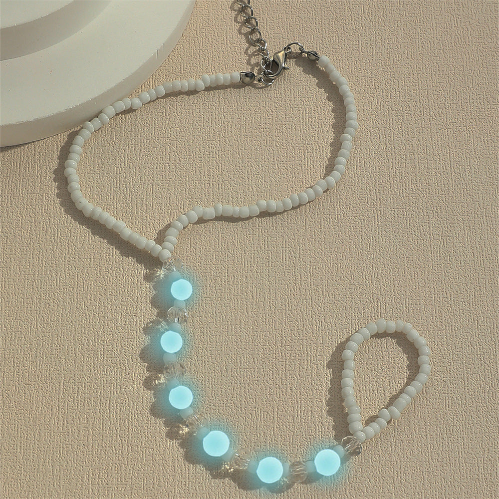 Beach Style Handmade Beaded Anklet