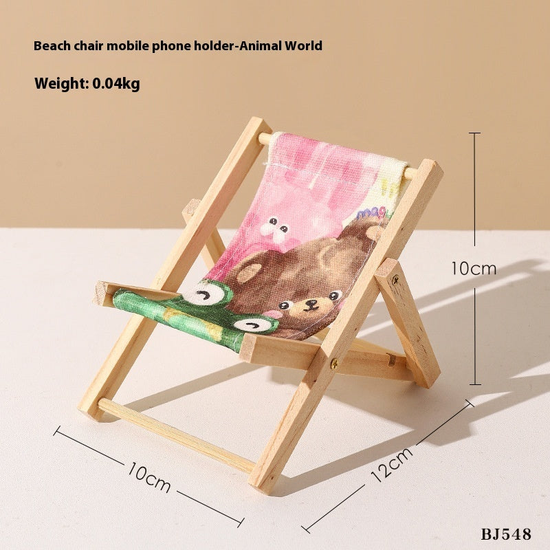 Beach Chair Mobile Phone Bracket Miniature Doll Accessories