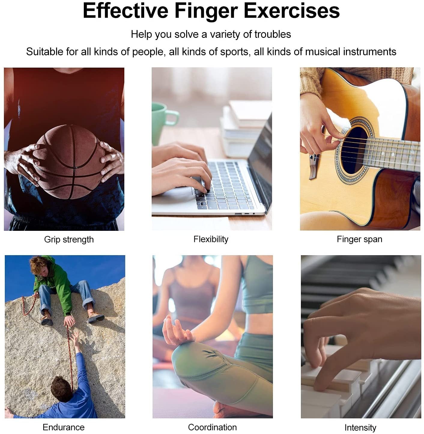 Silicone Finger Exercise Stretcher Rehabilitation Training