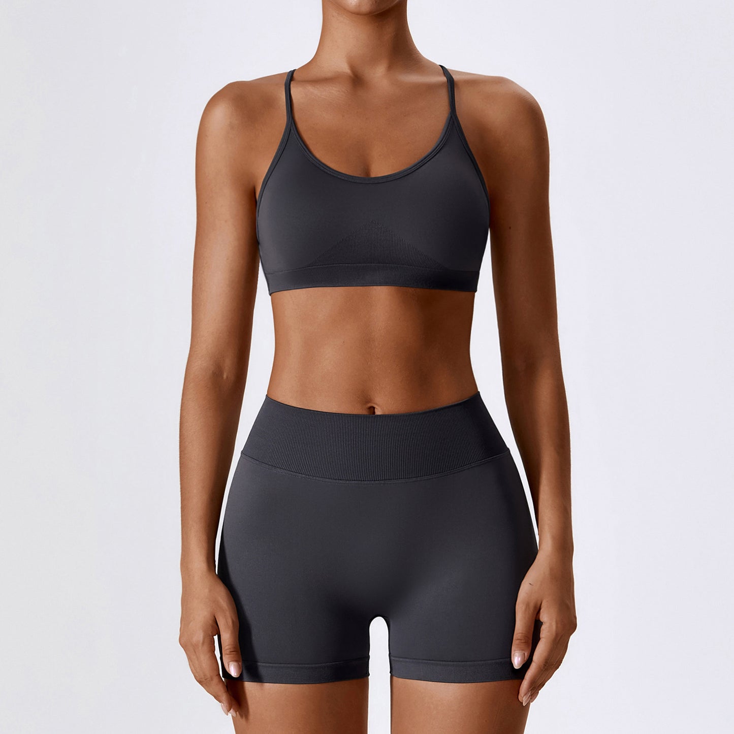 Seamless Yoga Bra & Shorts