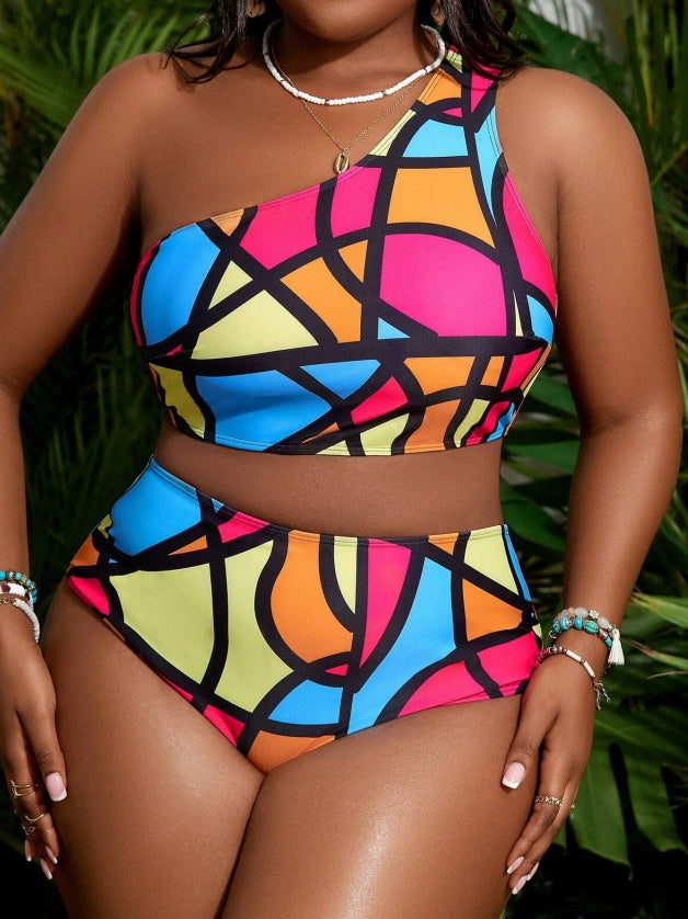 Two-Piece Plus Size Swimwear