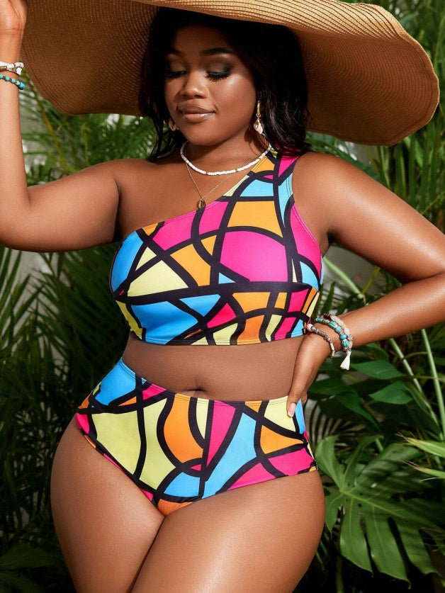 Two-Piece Plus Size Swimwear