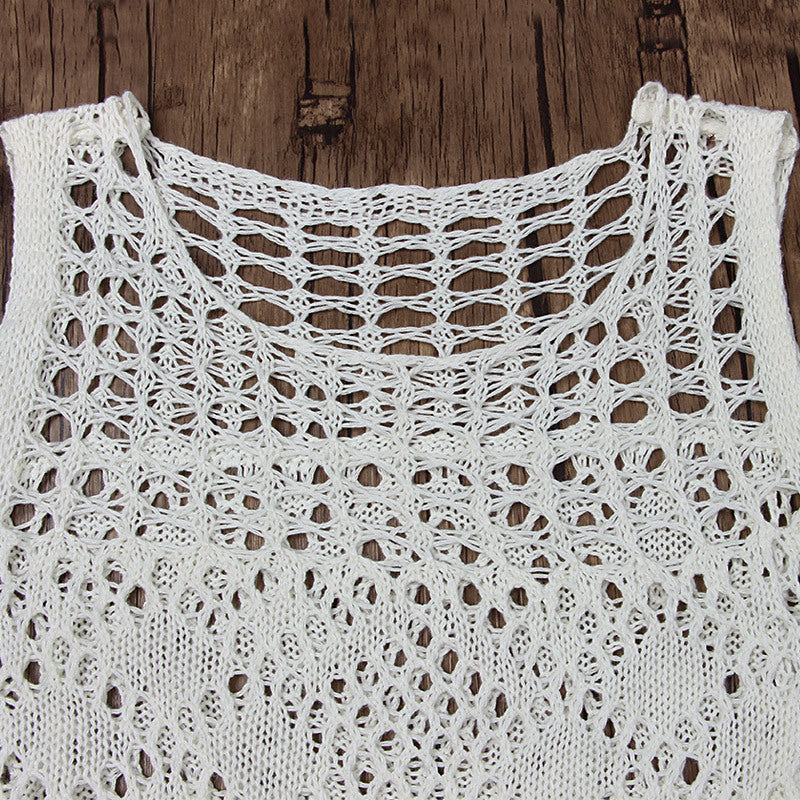 Knitted Hollow Bikini Cover Up Dress