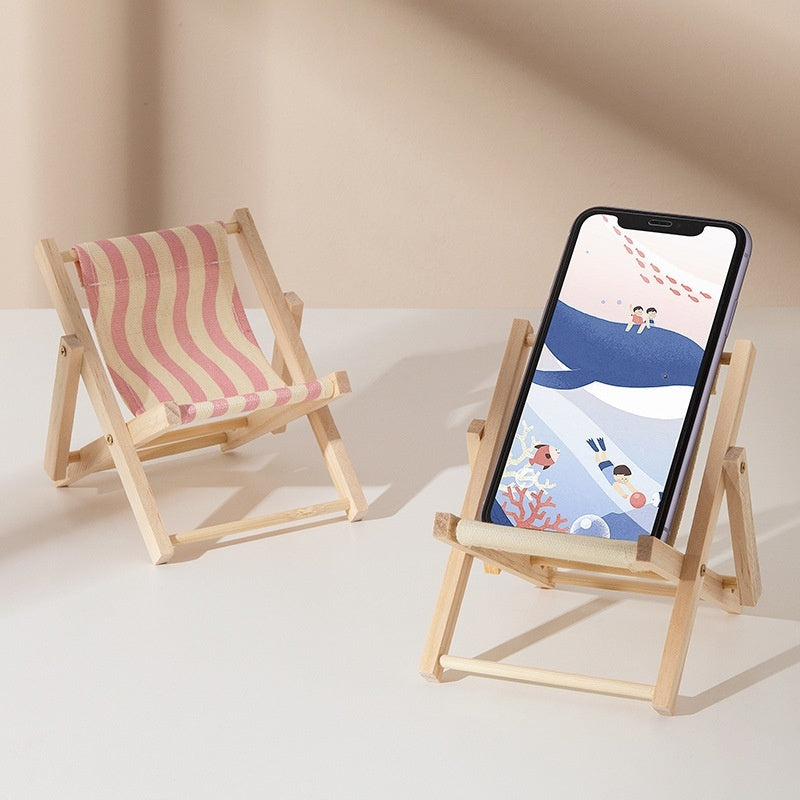 Beach Chair Mobile Phone Bracket Miniature Doll Accessories