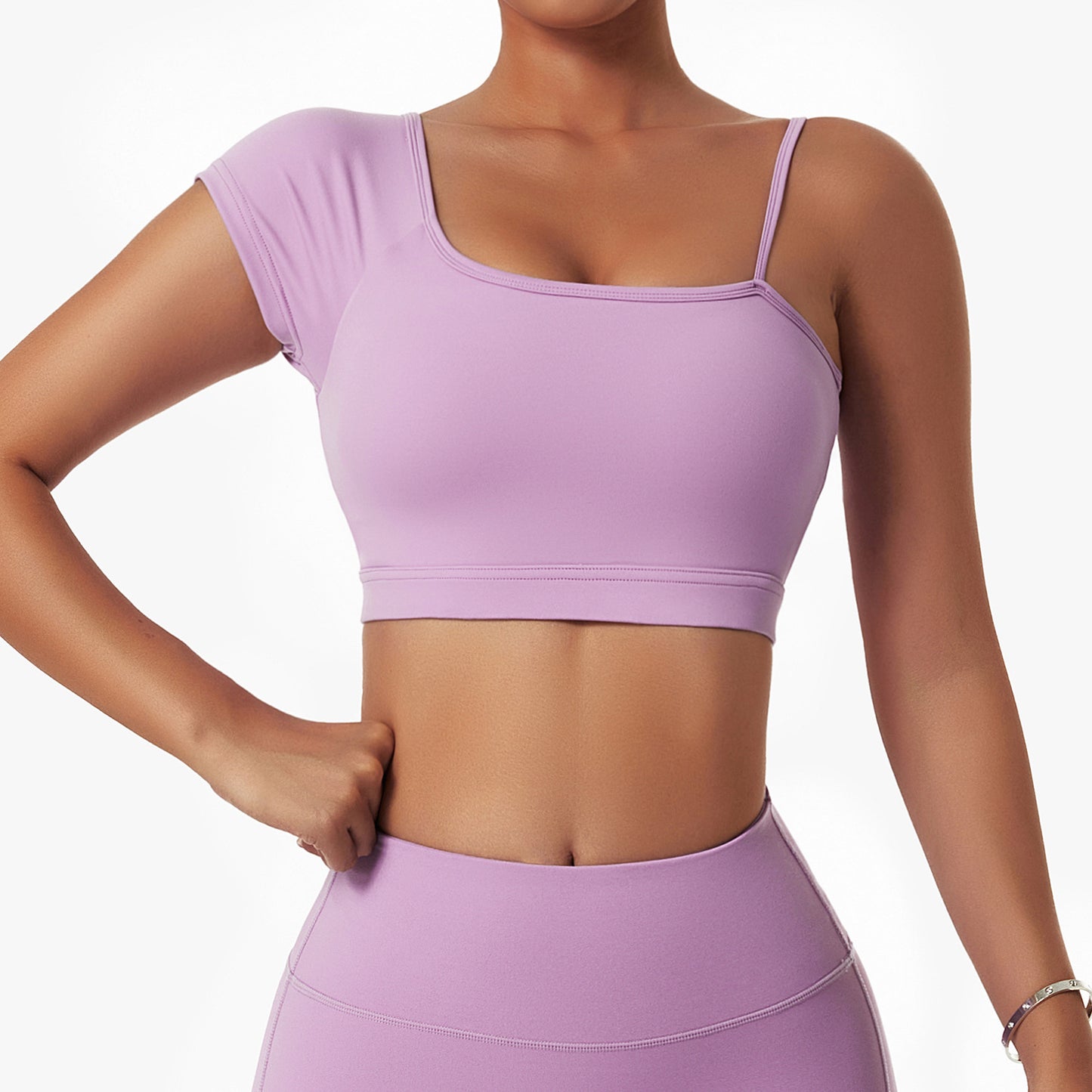 Off-shoulder Gym Wear Set