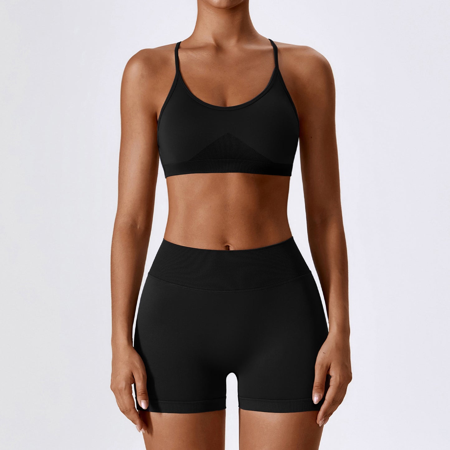 Seamless Yoga Bra & Shorts
