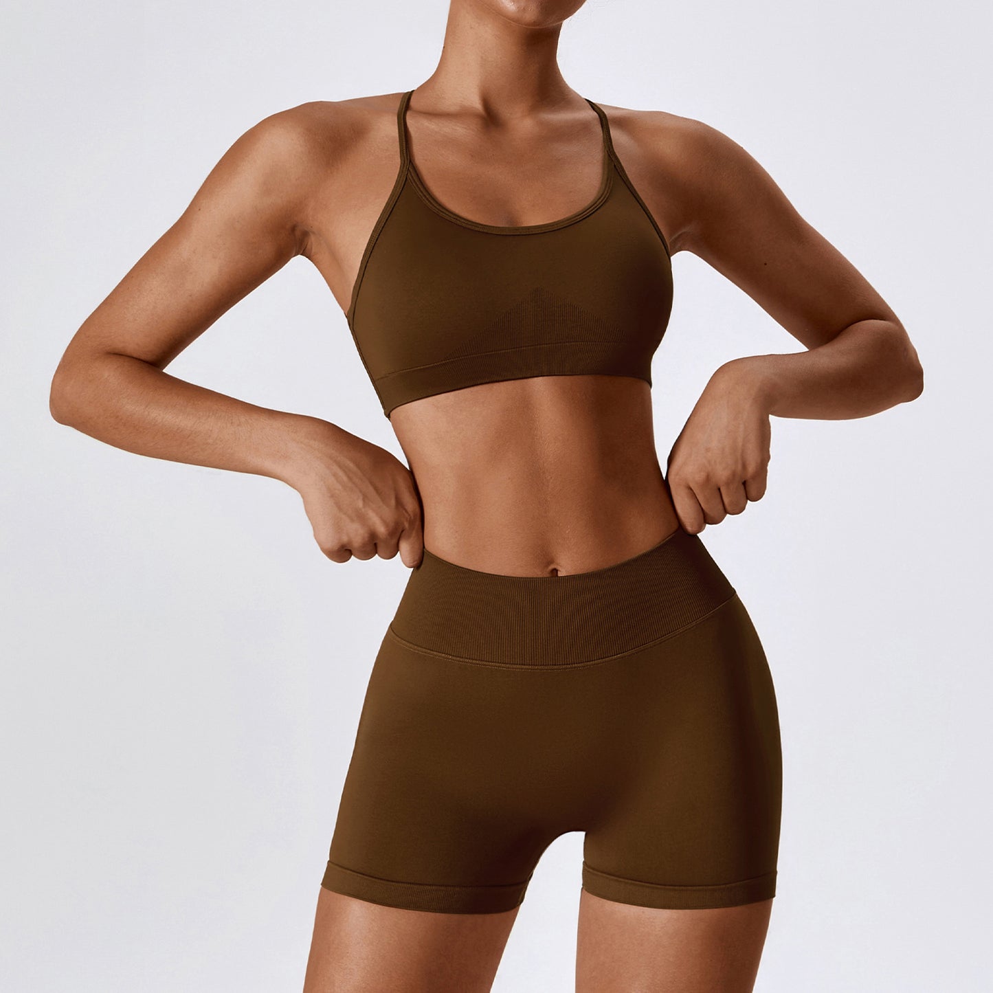 Seamless Yoga Bra & Shorts
