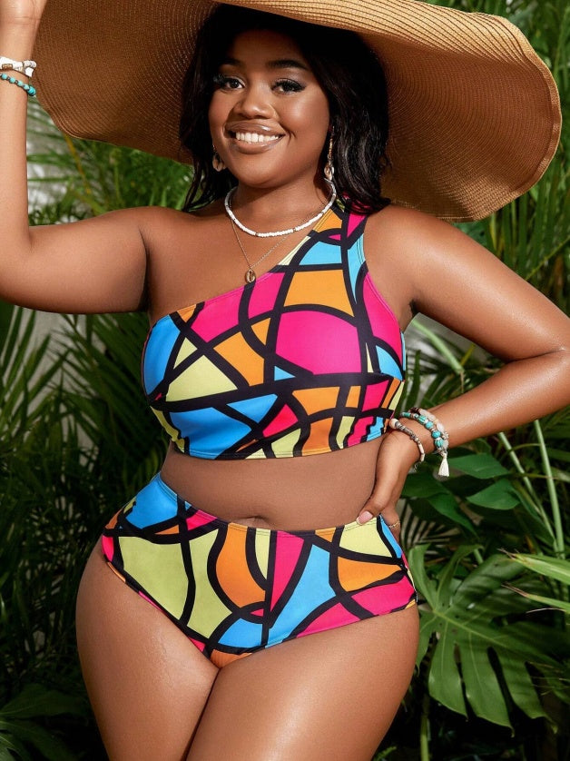 Two-Piece Plus Size Swimwear
