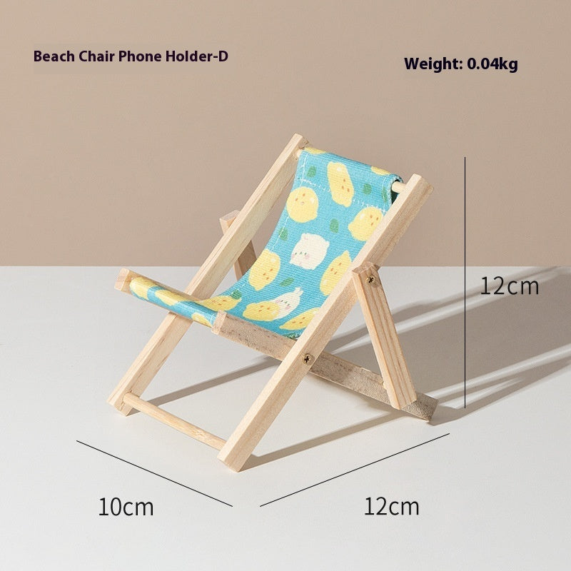 Beach Chair Mobile Phone Bracket Miniature Doll Accessories
