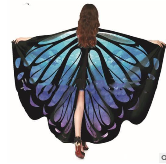 Printed Chiffon Butterfly Beach Towel