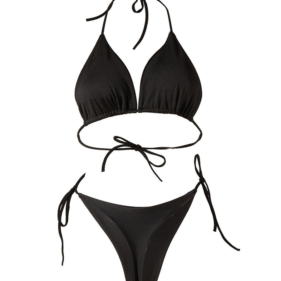 Lace-up Bikini With Padding
