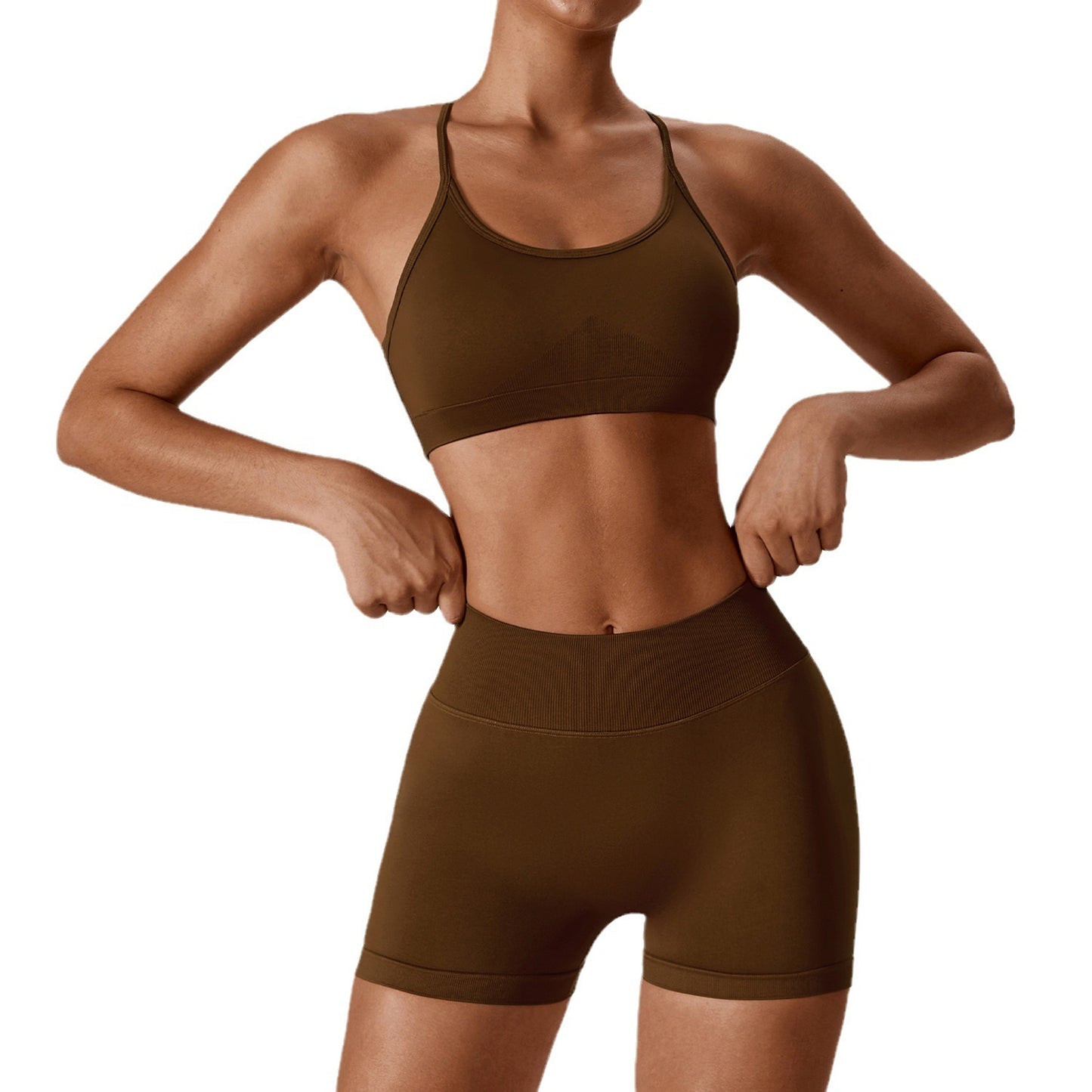 Seamless Yoga Bra & Shorts