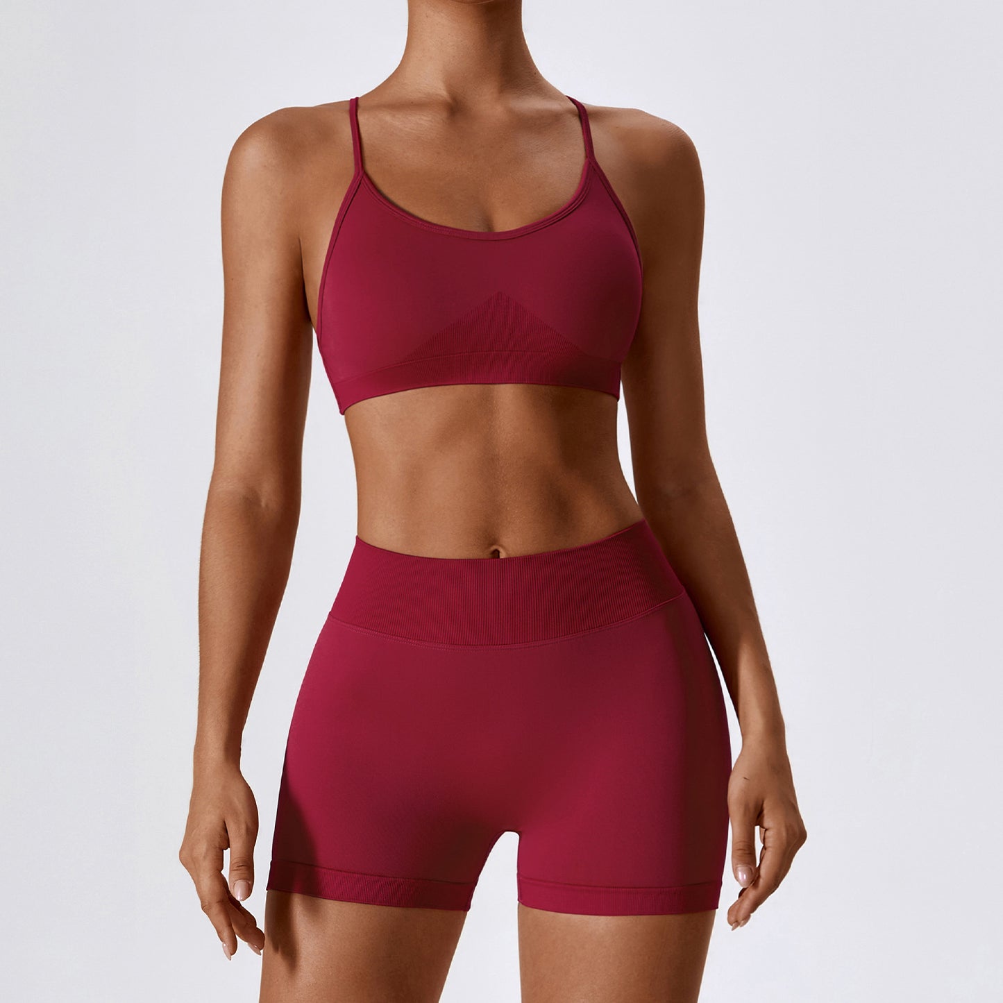 Seamless Yoga Bra & Shorts