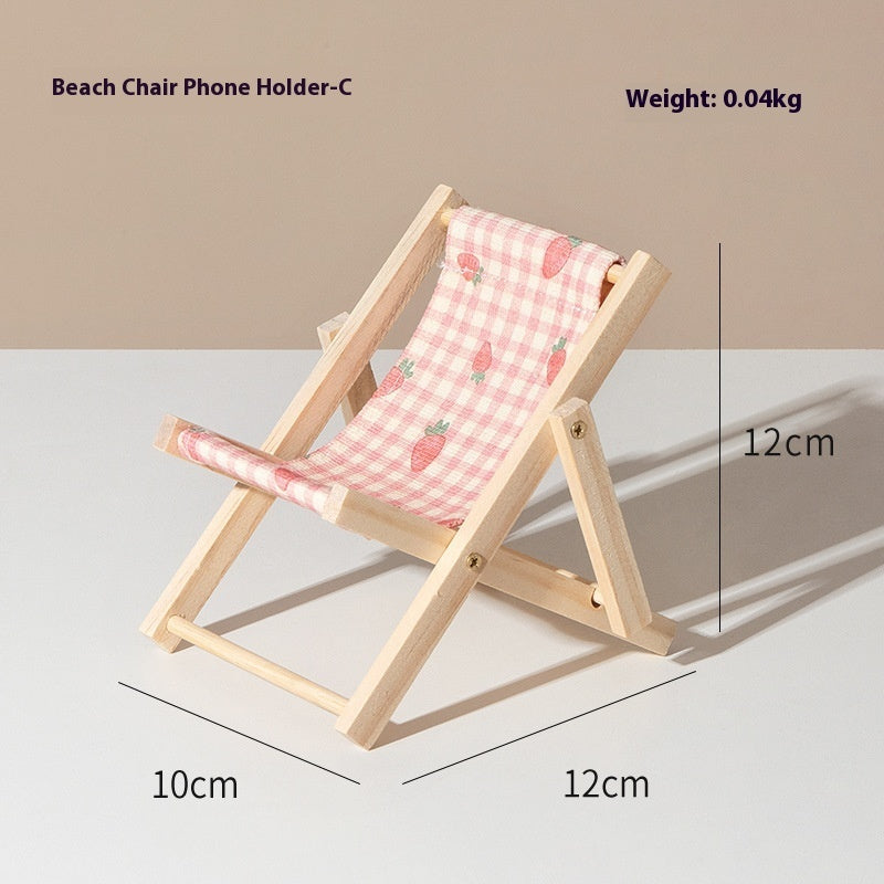 Beach Chair Mobile Phone Bracket Miniature Doll Accessories