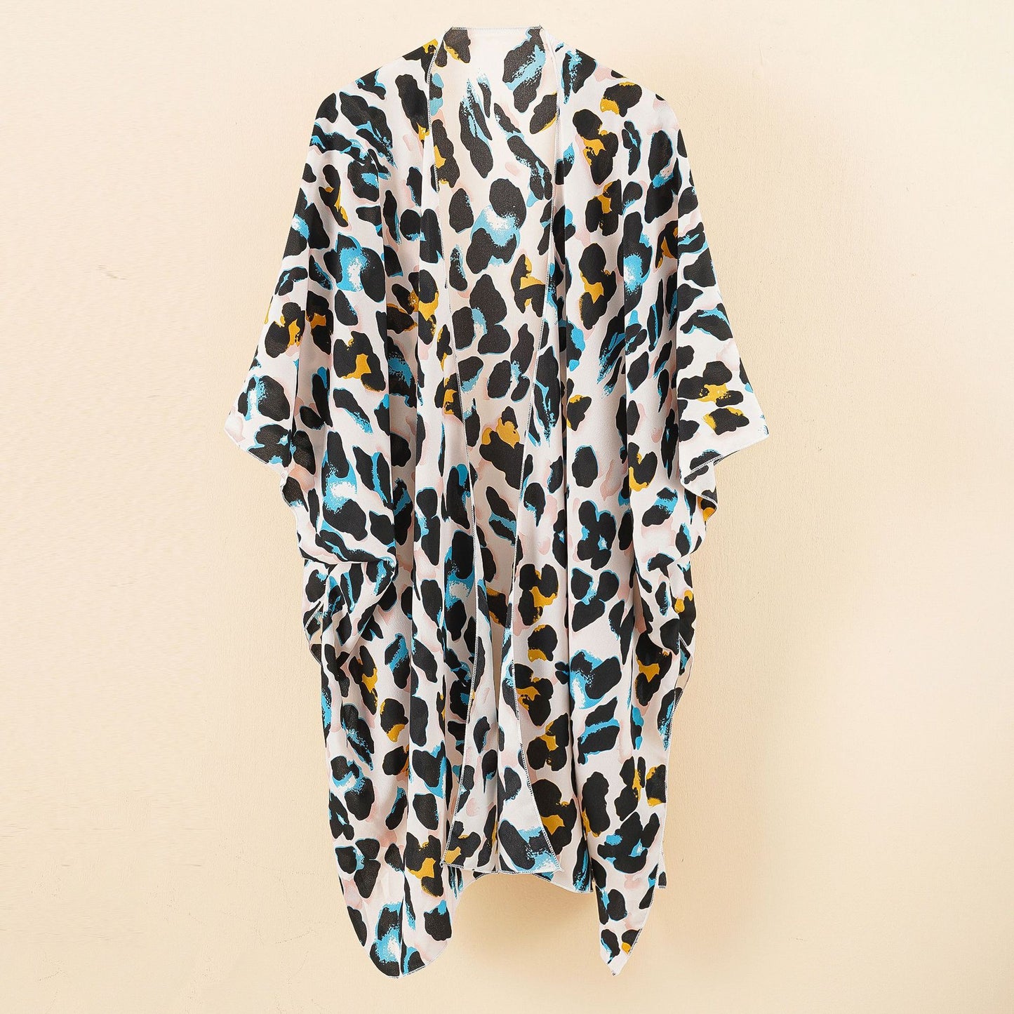 Loose Plus Size Leopard Bikini Cover Up