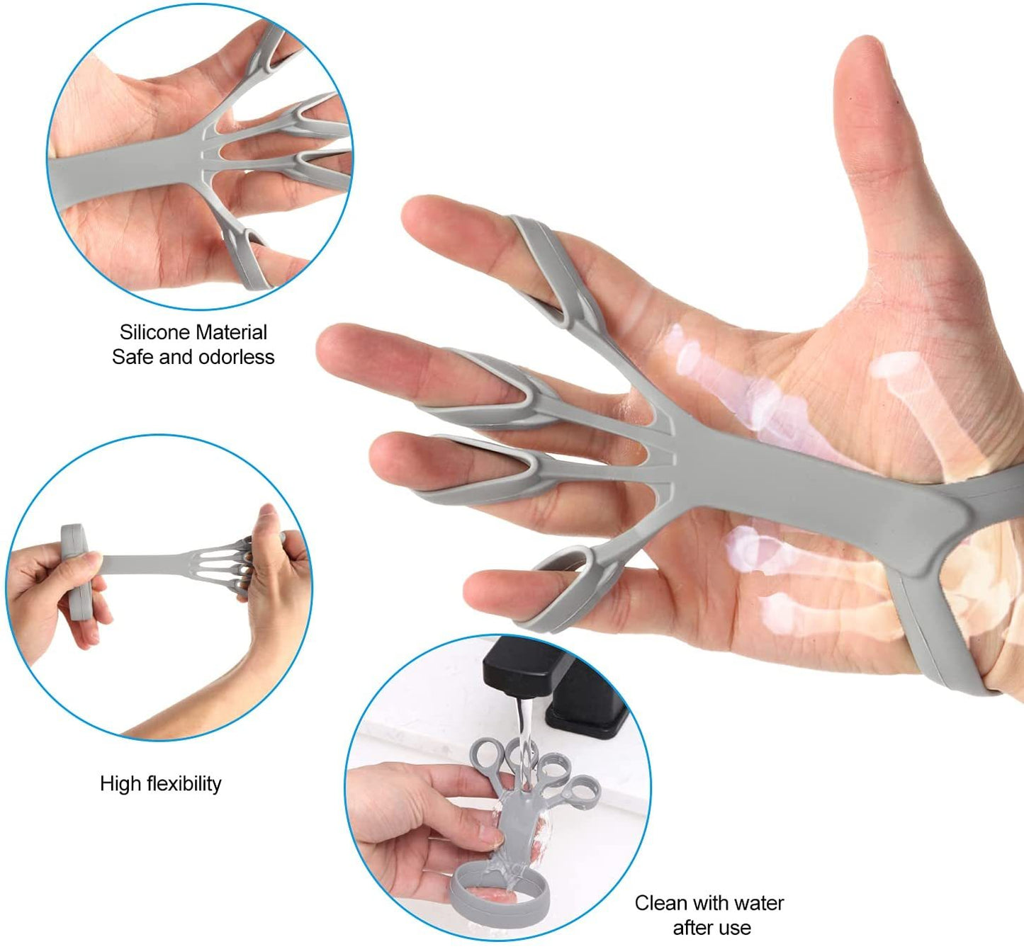 Silicone Finger Exercise Stretcher Rehabilitation Training