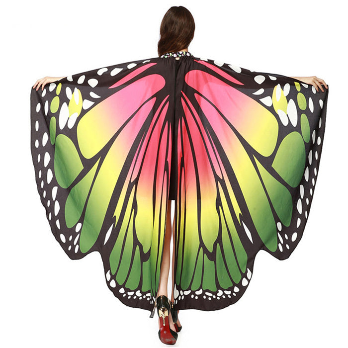 Printed Chiffon Butterfly Beach Towel