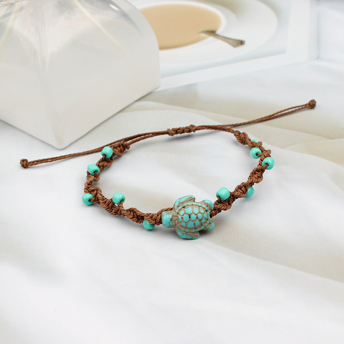 Adjustable Turquoise Beach Bracelet