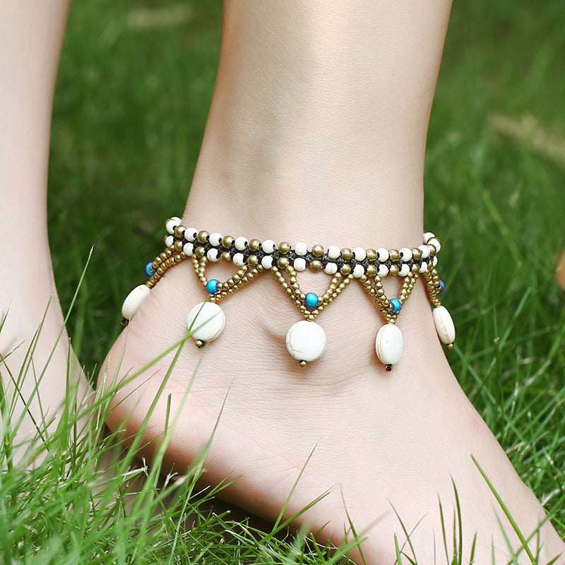 Beach Boho Turquoise Anklet
