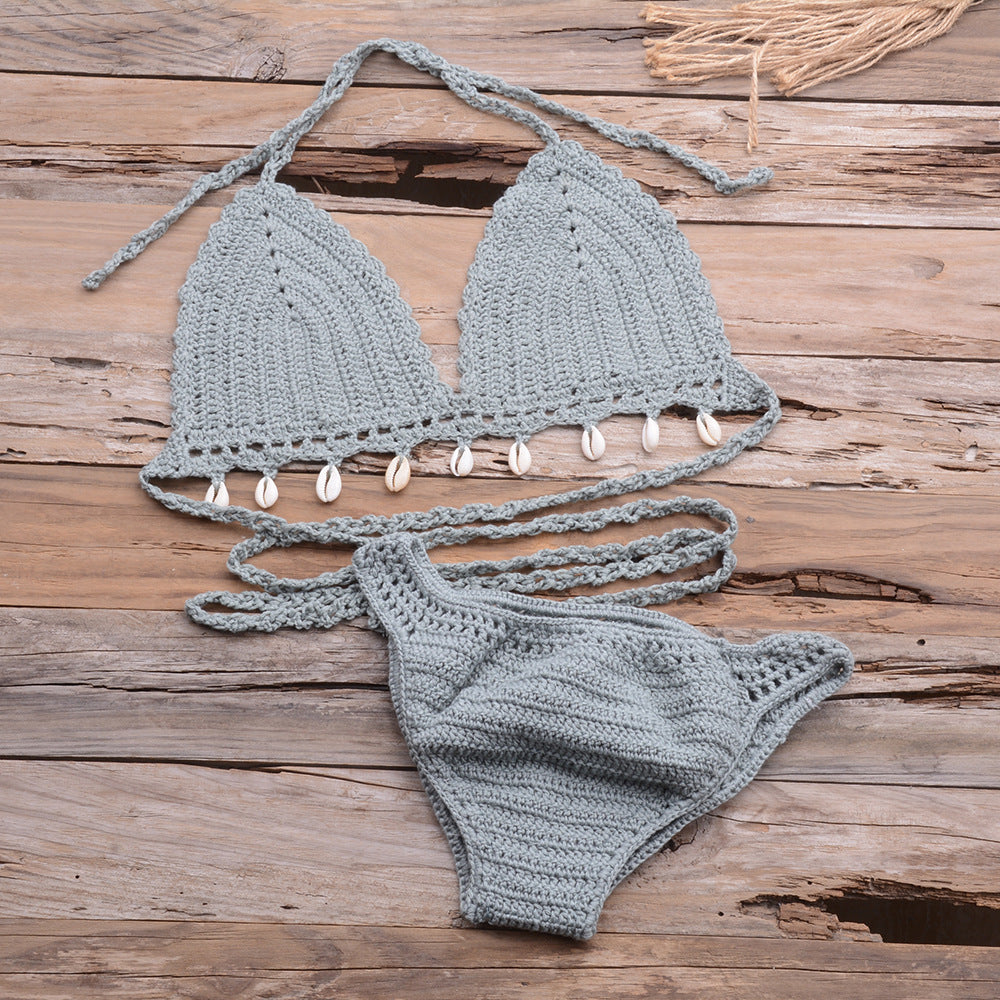 Hollow Shell Top Bikini