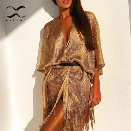 Tassel bikini cover up