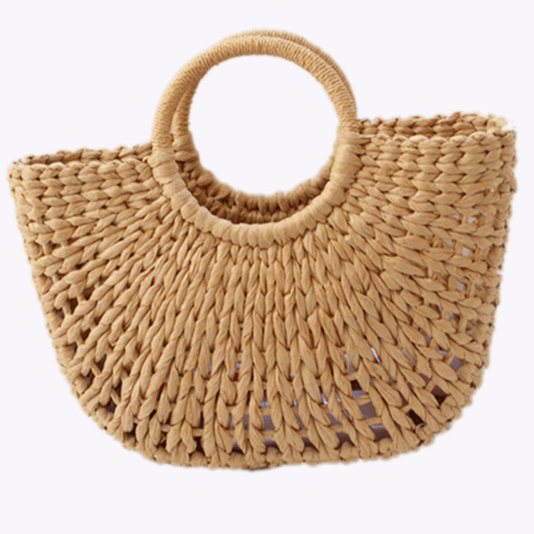 Summer Beach Bag With Handle Scarf
