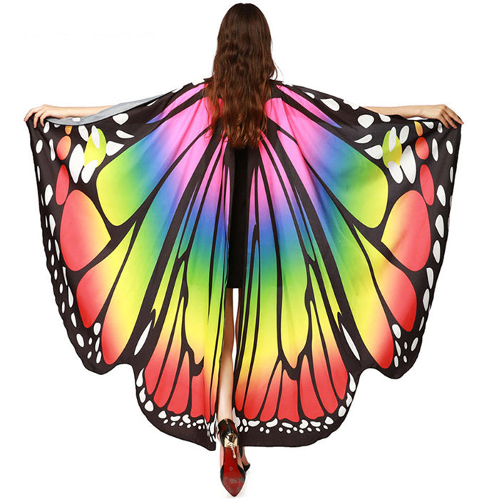 Printed Chiffon Butterfly Beach Towel