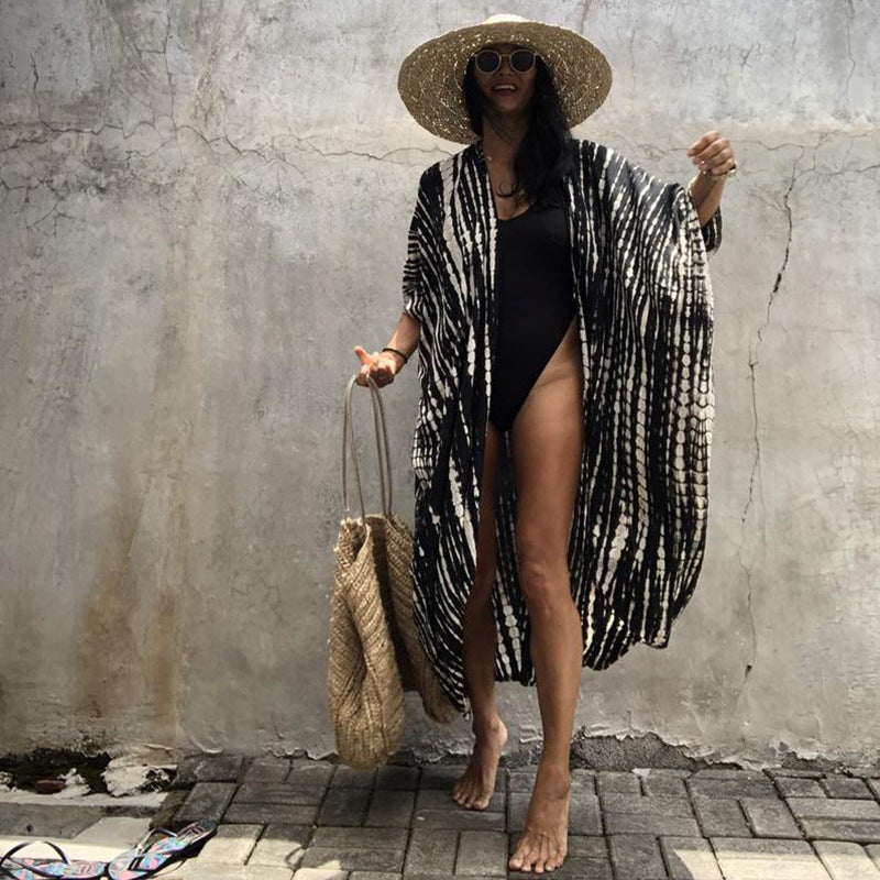 Boho Long Kimono Bikini Cover Up