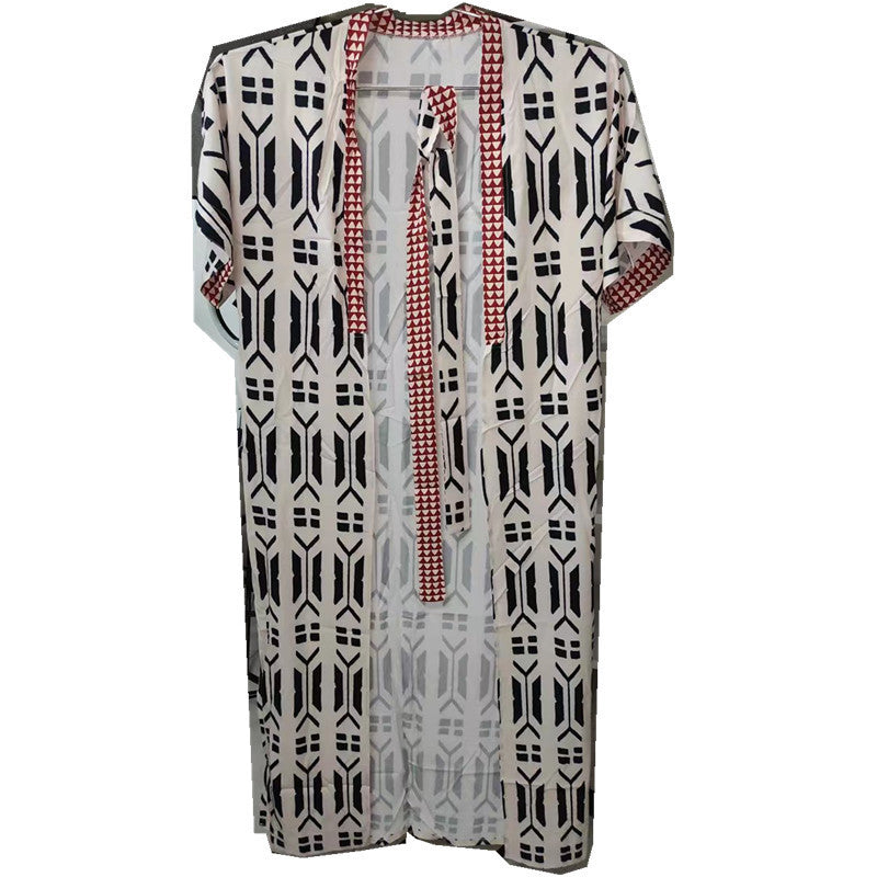 Blouse Printing Beach Cover-up