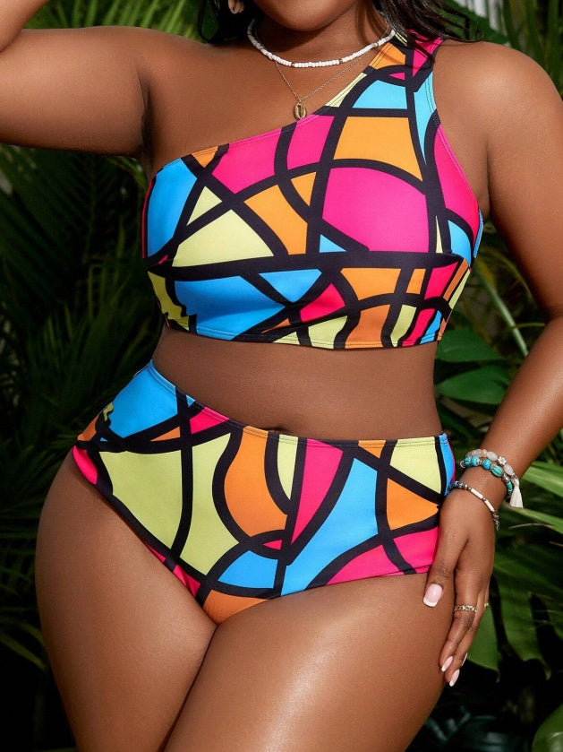 Two-Piece Plus Size Swimwear