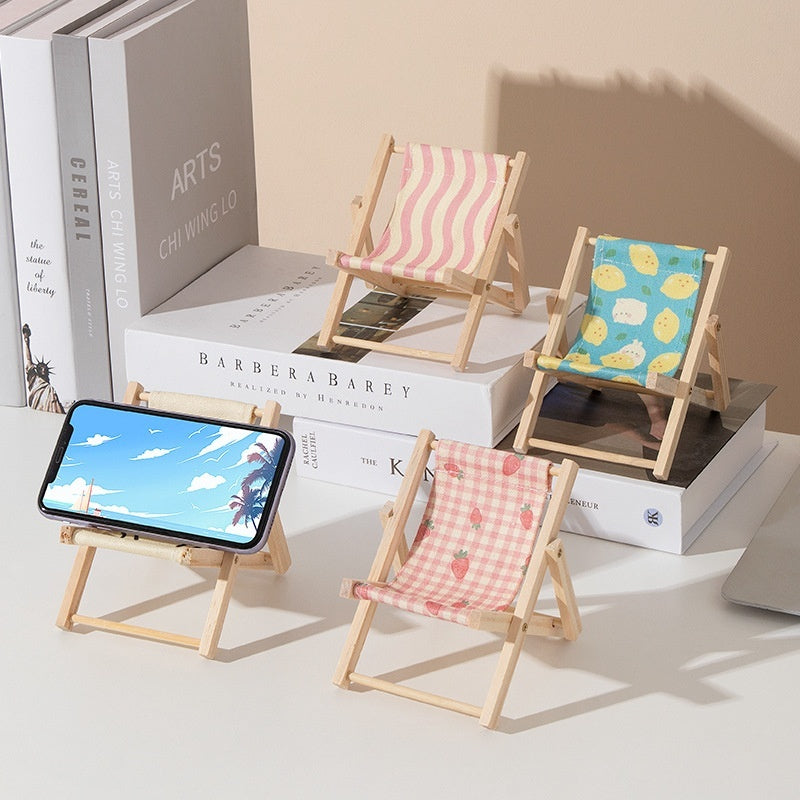 Beach Chair Mobile Phone Bracket Miniature Doll Accessories
