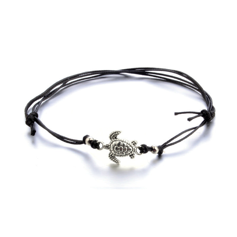 Hemp Rope Turtle Anklet