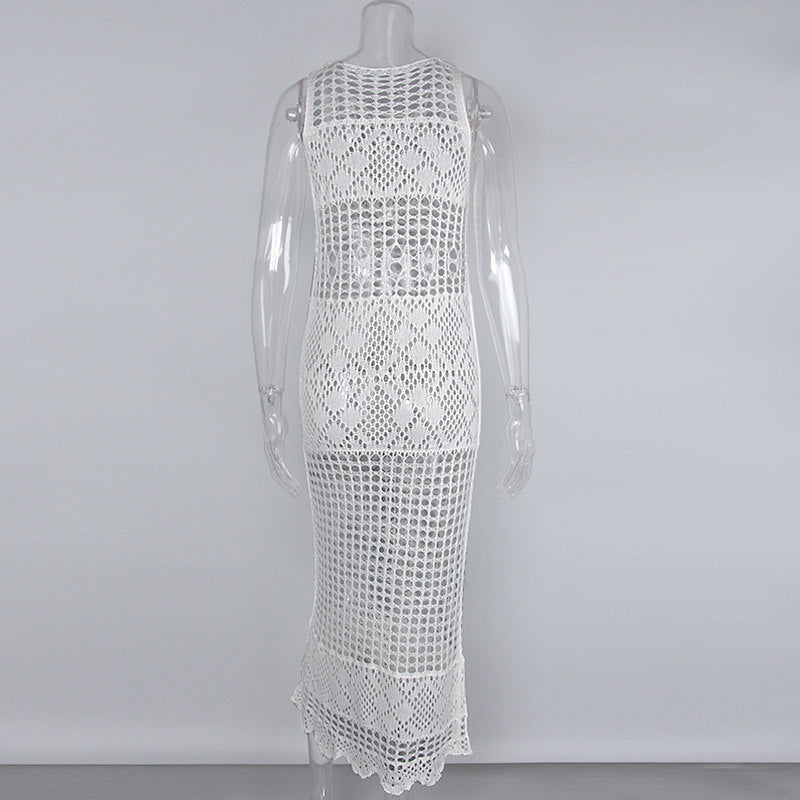 Knitted Hollow Bikini Cover Up Dress