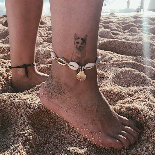 Cool Alloy Shell Beach Anklet