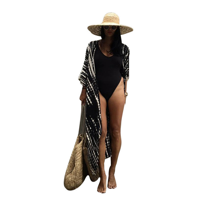 Boho Long Kimono Bikini Cover Up