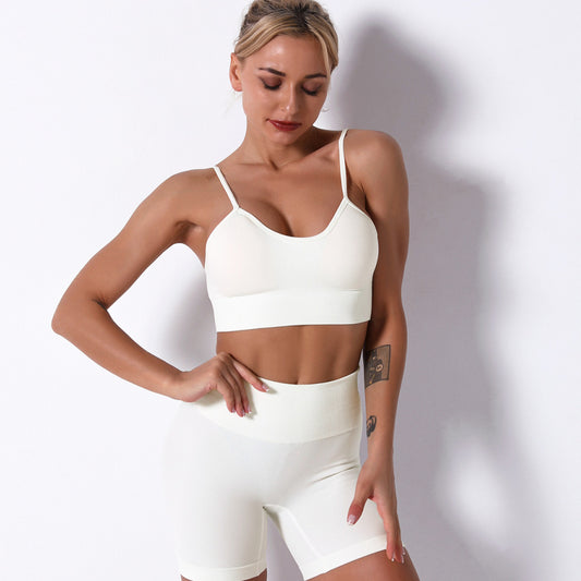 Beautiful white yoga set
