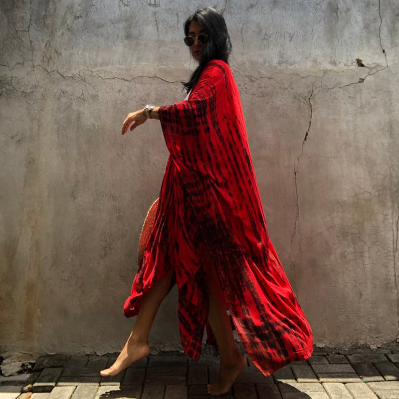 Boho Long Kimono Bikini Cover Up