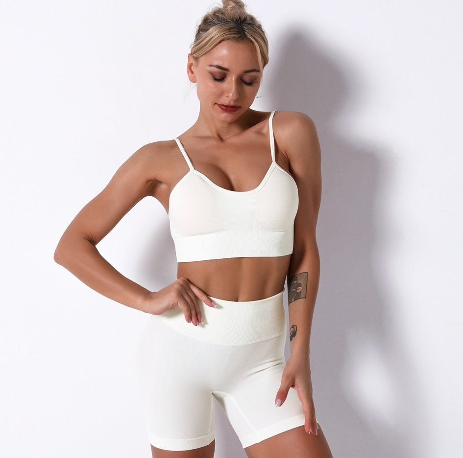 Beautiful white yoga set