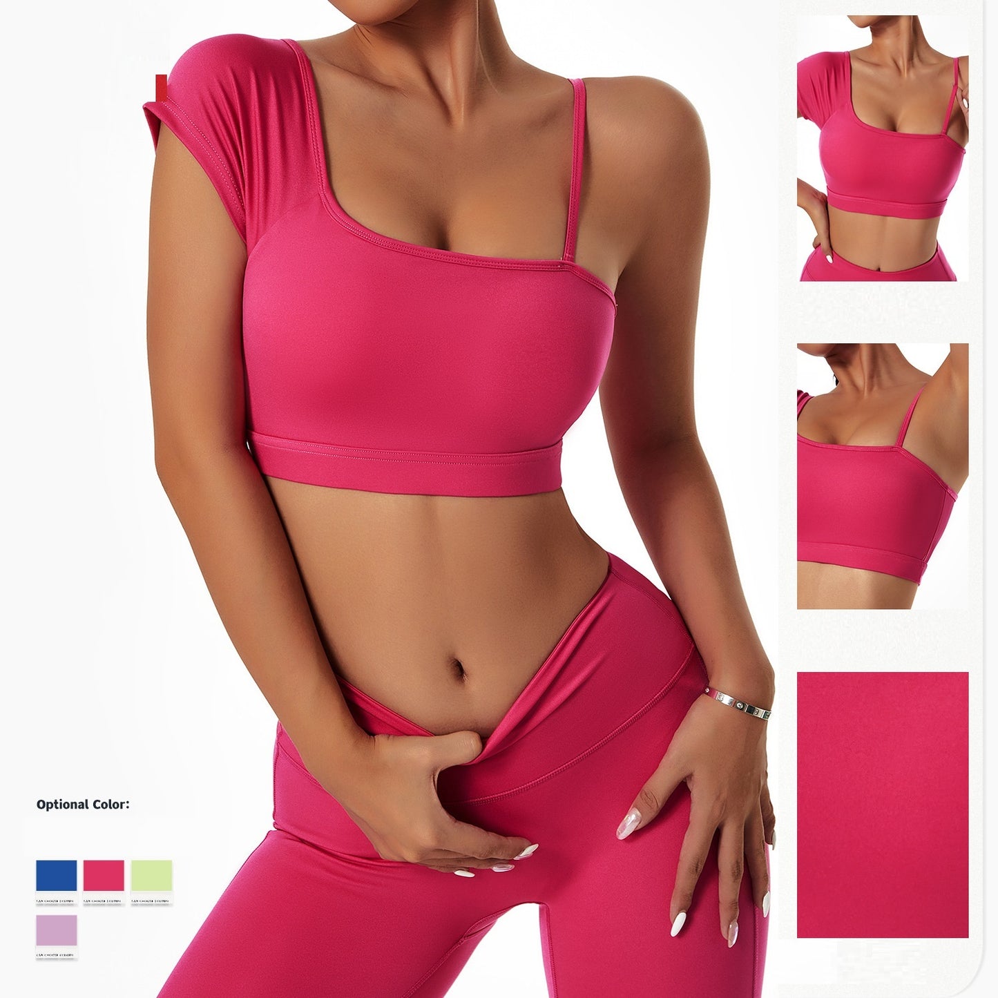 Off-shoulder Gym Wear Set