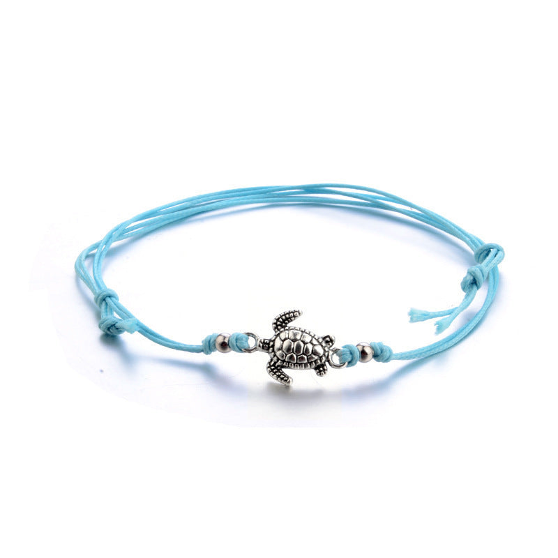 Hemp Rope Turtle Anklet