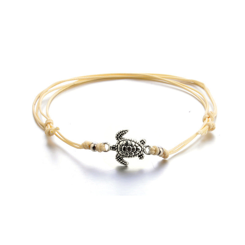 Hemp Rope Turtle Anklet